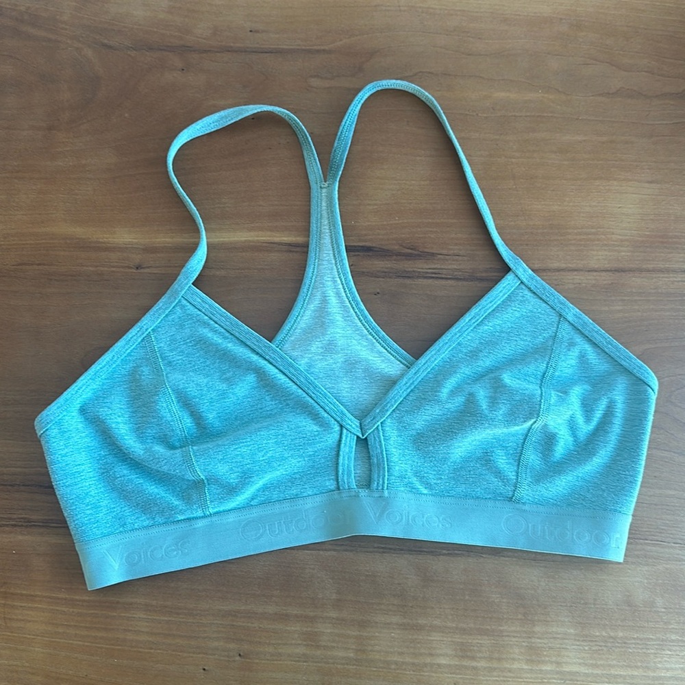 Size Medium Outdoor Voices Sage Green Steeplechase Bra